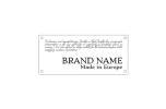 Faux leather label Model EP-M110