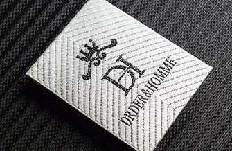 Personalised woven labels