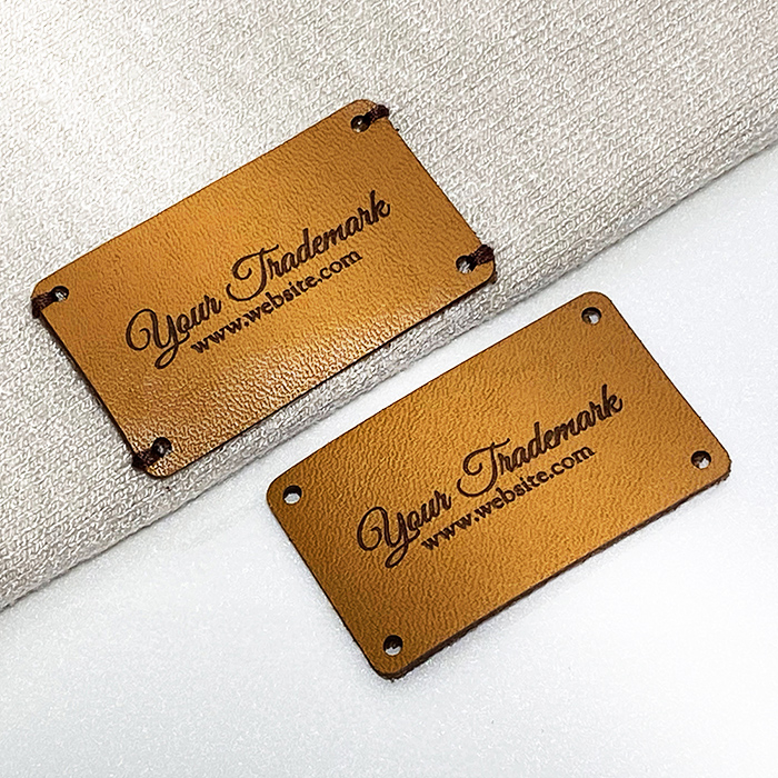 Genuine Leather Identification Tag