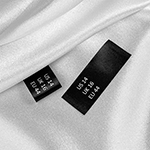 Size label for clothes Model TC-M167