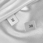 Size label for clothes Model TC-M172