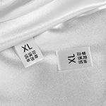 Size label for clothes Model TL-M225