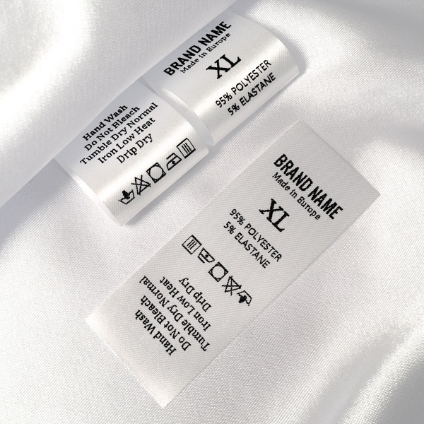 printed laundry labels