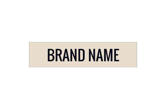 Printed textile label Elegant Style Model TL-M9